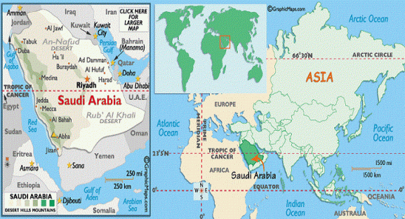 Saudi-Arabia-Map